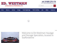 Tablet Screenshot of edweetman.com